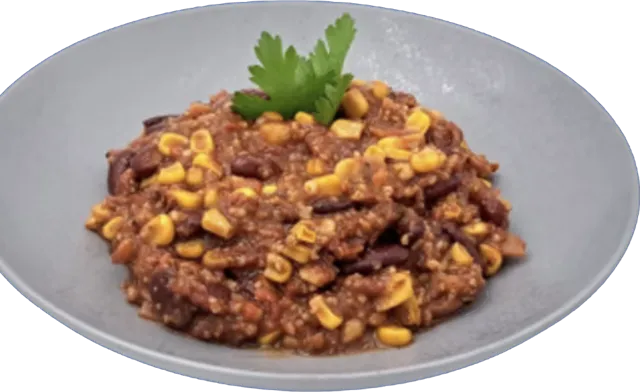 Chili sin Carne mit Reis